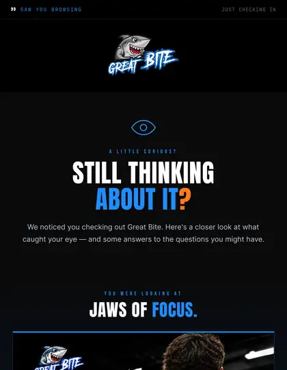 Browse abandonment email design
