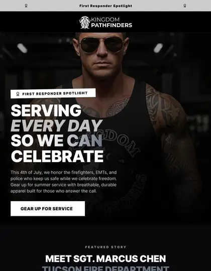 Community spotlight email design