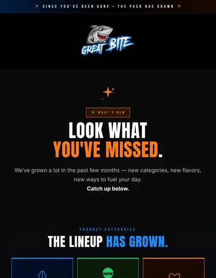 Win-back offer email design